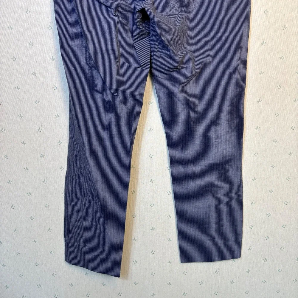 Bonobos Profilo Italia Seersucker Slim Fit Pants 33 Blue Stripe Preppy Nautical